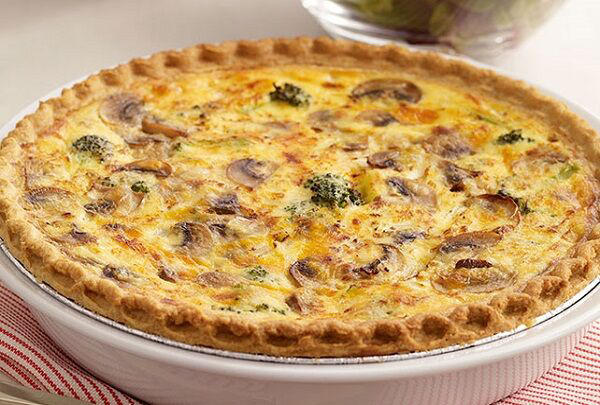 Broccoli & Cheddar Quiche